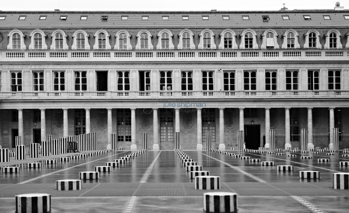 "Black and White Palais Royal" stock image