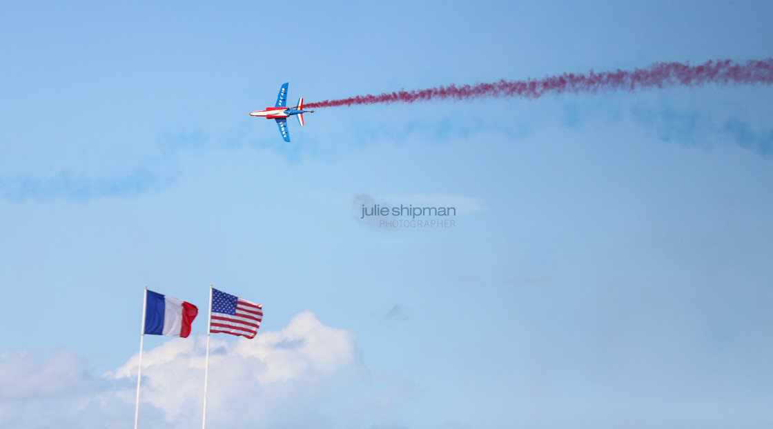 "Jet streams in Celebration of Victory" stock image