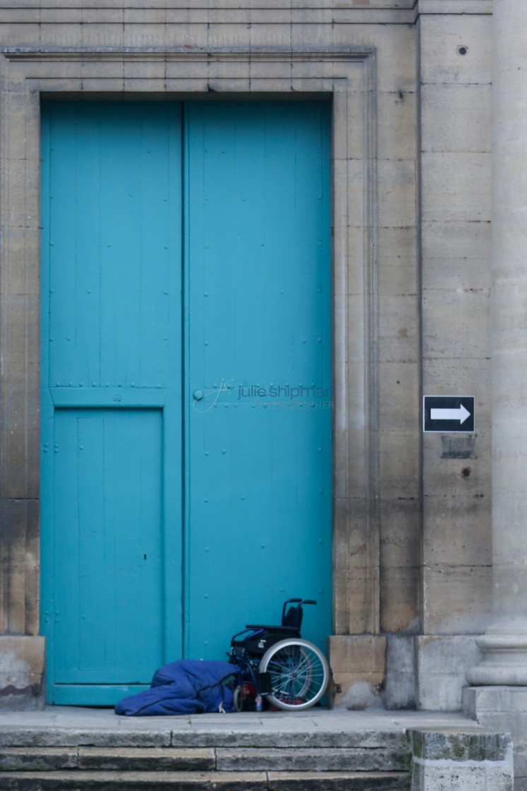 "Blue Door Blue Body" stock image