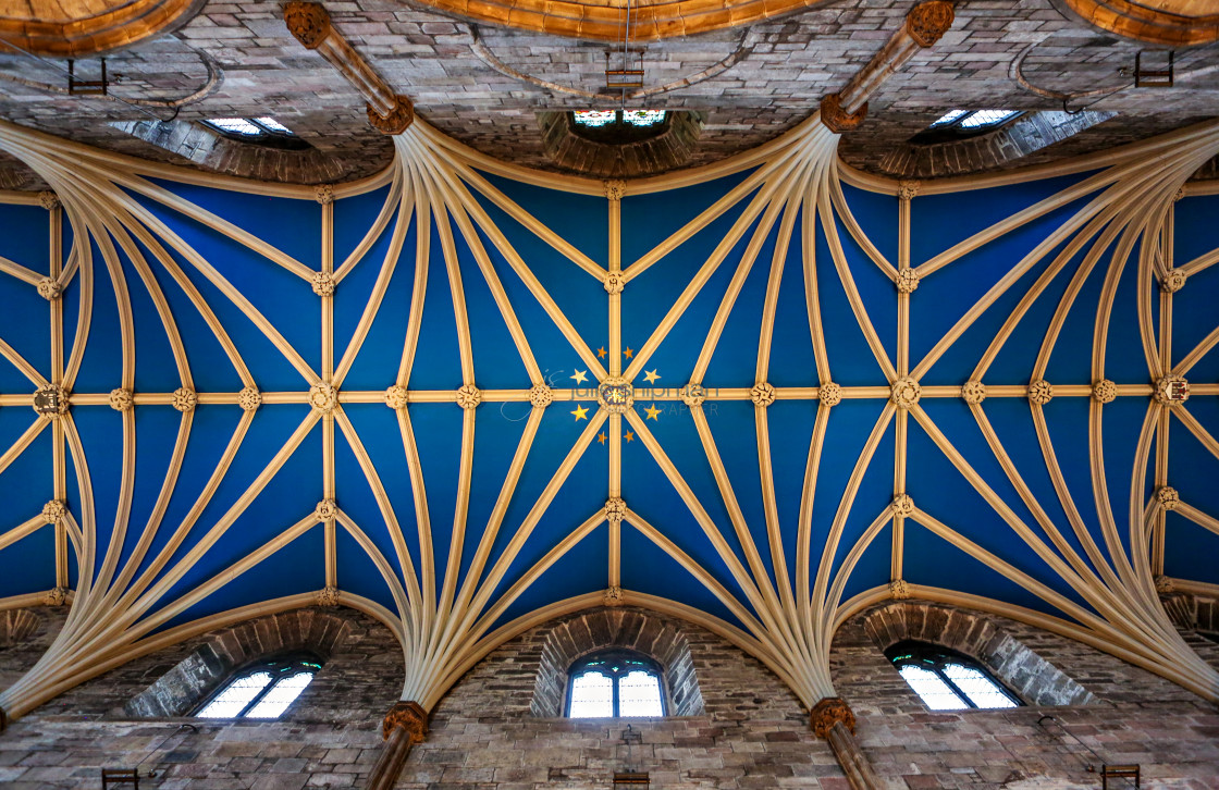 "Blue Cathedral Ceiling" stock image