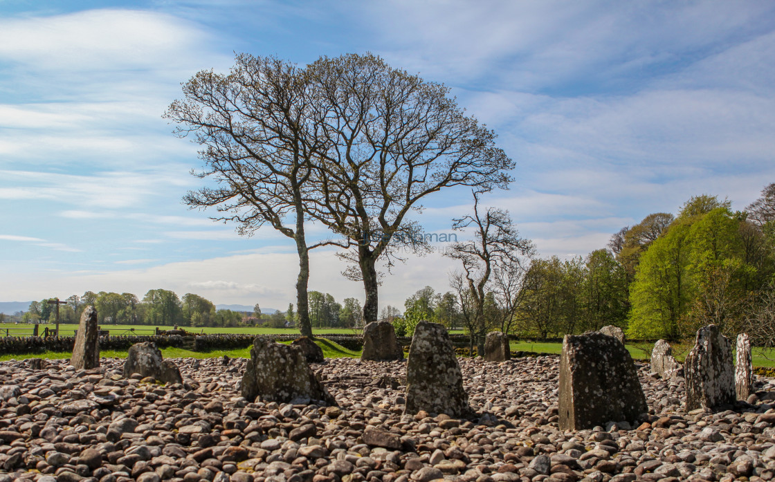 "Ancient Stone Circle in Scotland" stock image