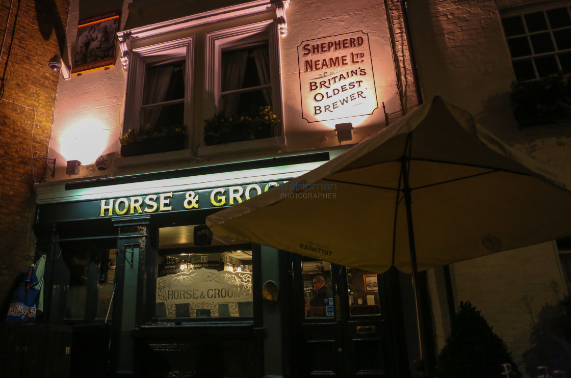 "Horse & Groom" stock image