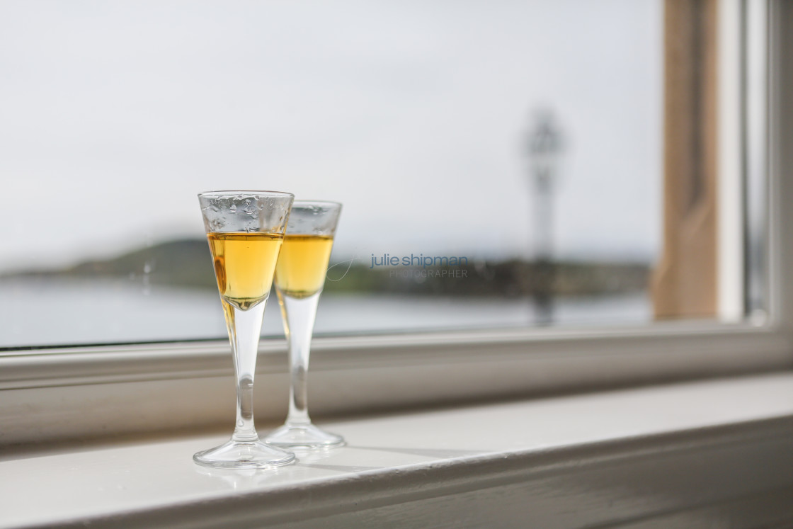 "Two Glasses of Whiskey" stock image