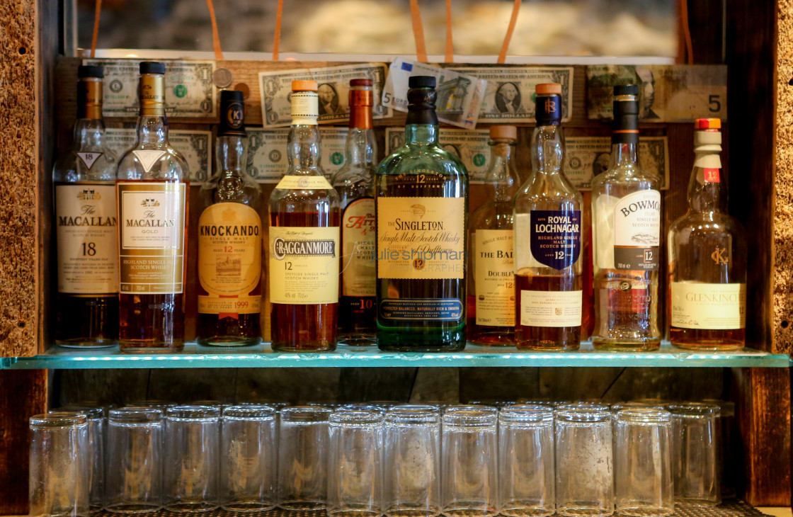 "Whiskey Lineup" stock image