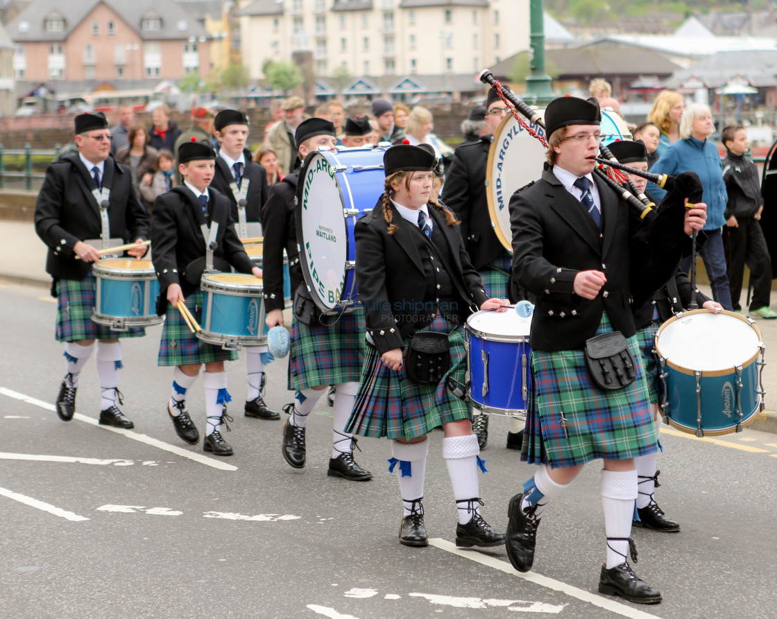 "Scottish Youth Parade" by Julie Shipman - $18.66 "Scottish Youth Parade" stock image