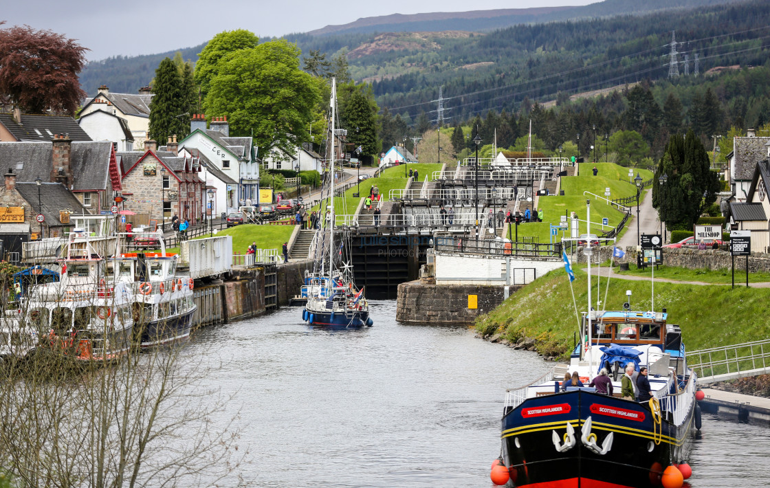 "Loch Ness Fort Augustus" stock image