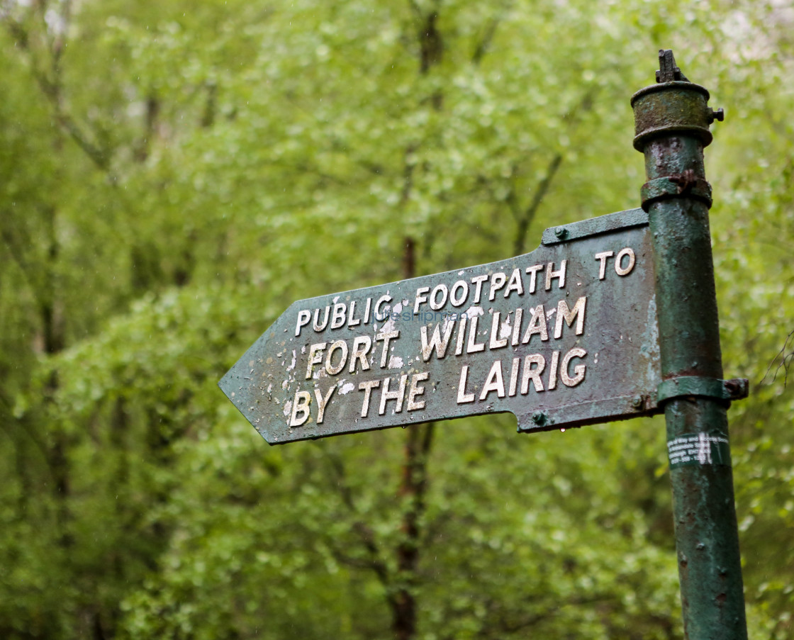 "Hiking the West Highland Way" stock image