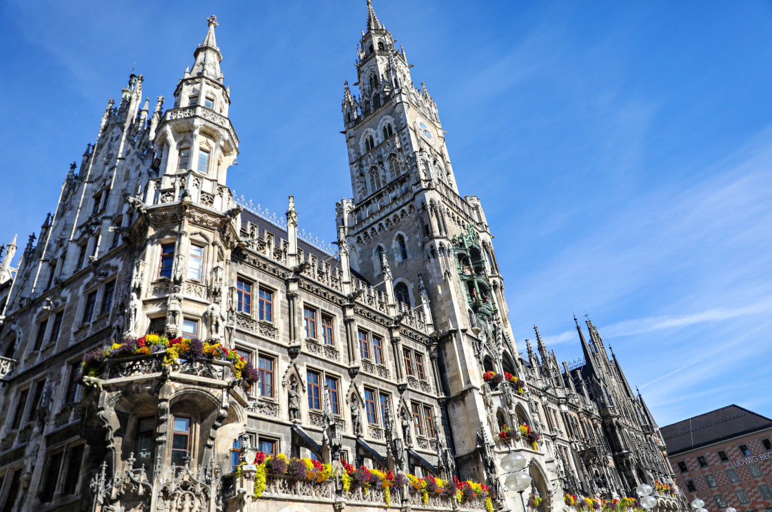 "Town Hall in Marienplatz" stock image