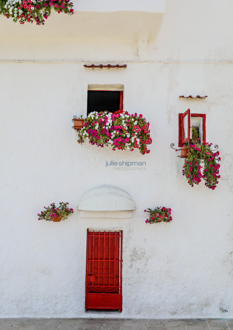 "Red Door" stock image