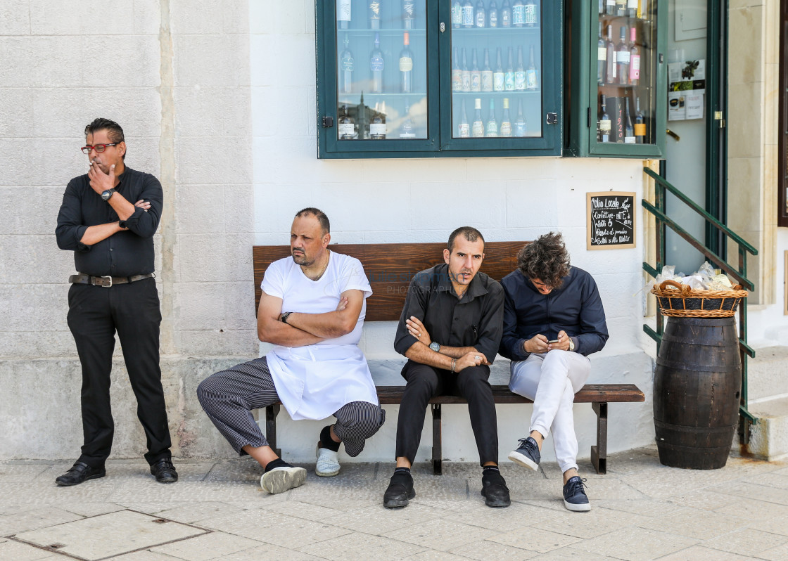 "Taking a Break" stock image