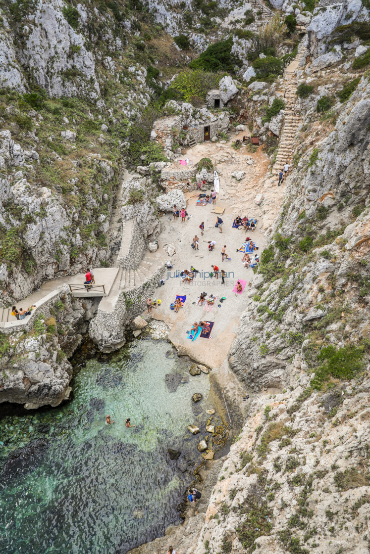 "Beach in Puglia" stock image