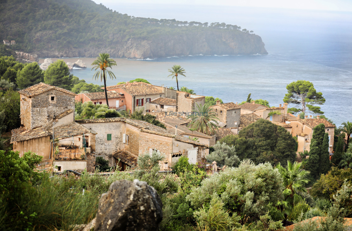 "Village on Mallorca’s Northern Coast" stock image