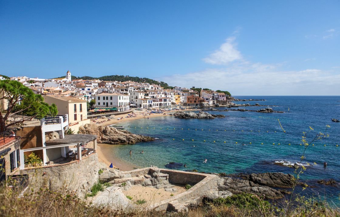 "View of Calella" stock image