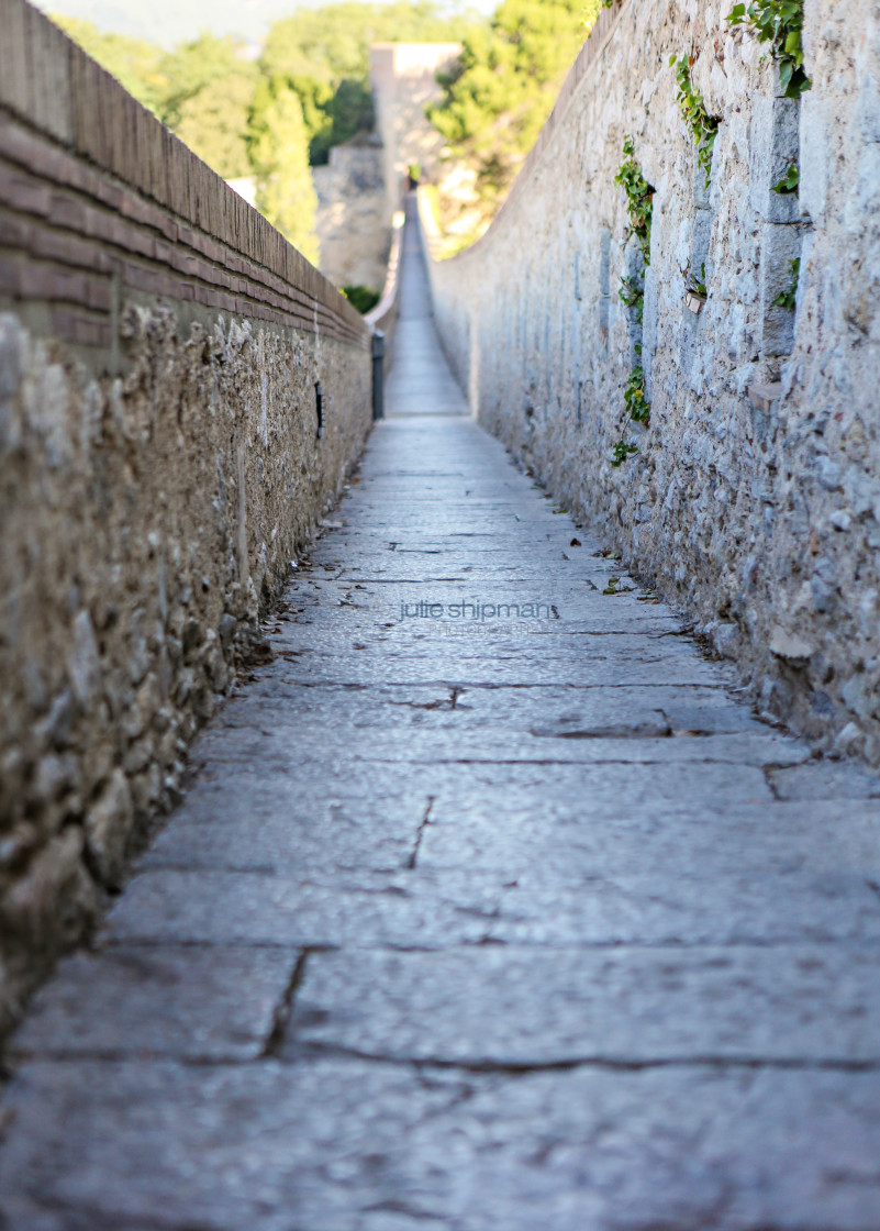 "The Wall; Girona" stock image