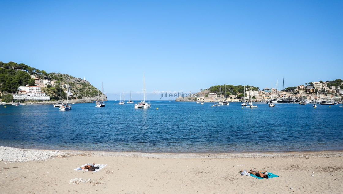 "Port of Soller" by Julie Shipman - $18.66 "Port of Soller" stock image