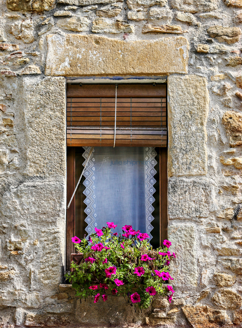 "Open Window with Lace Curtains" stock image