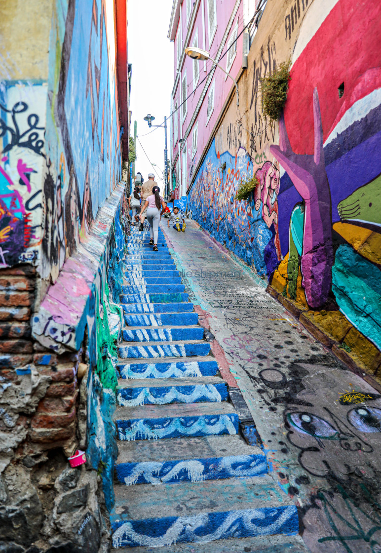 "Street Art in Valparaiso" stock image