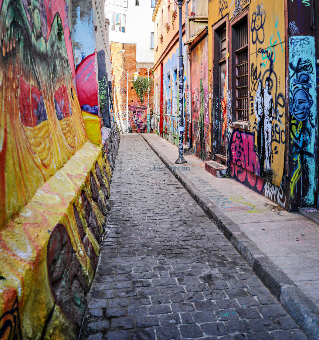 "Street Art in Valparaiso" stock image