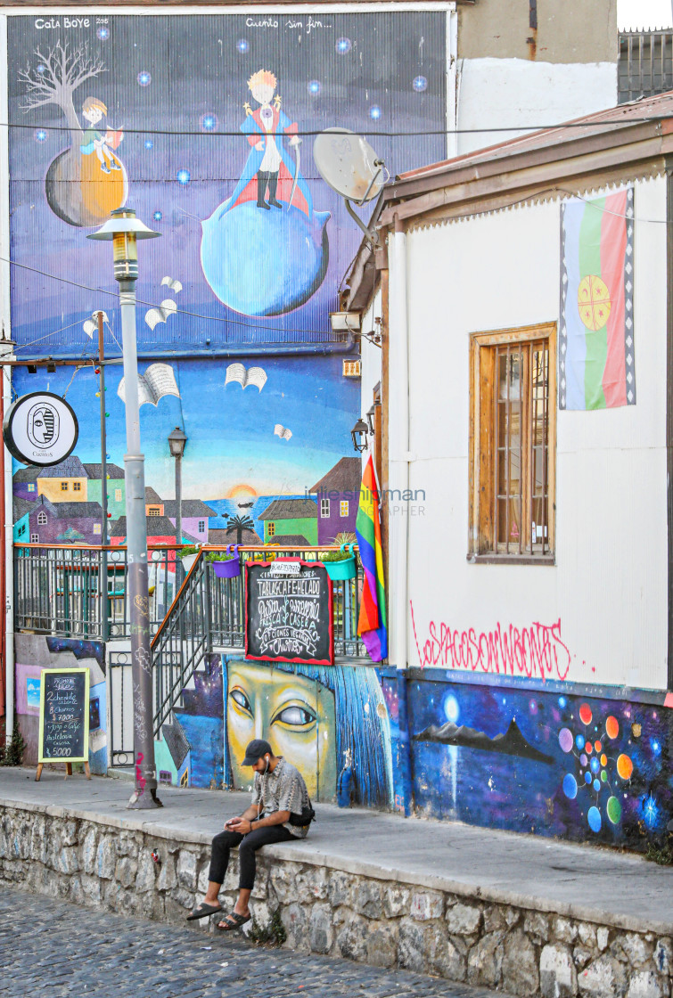 "Street Art in Valparaiso" stock image