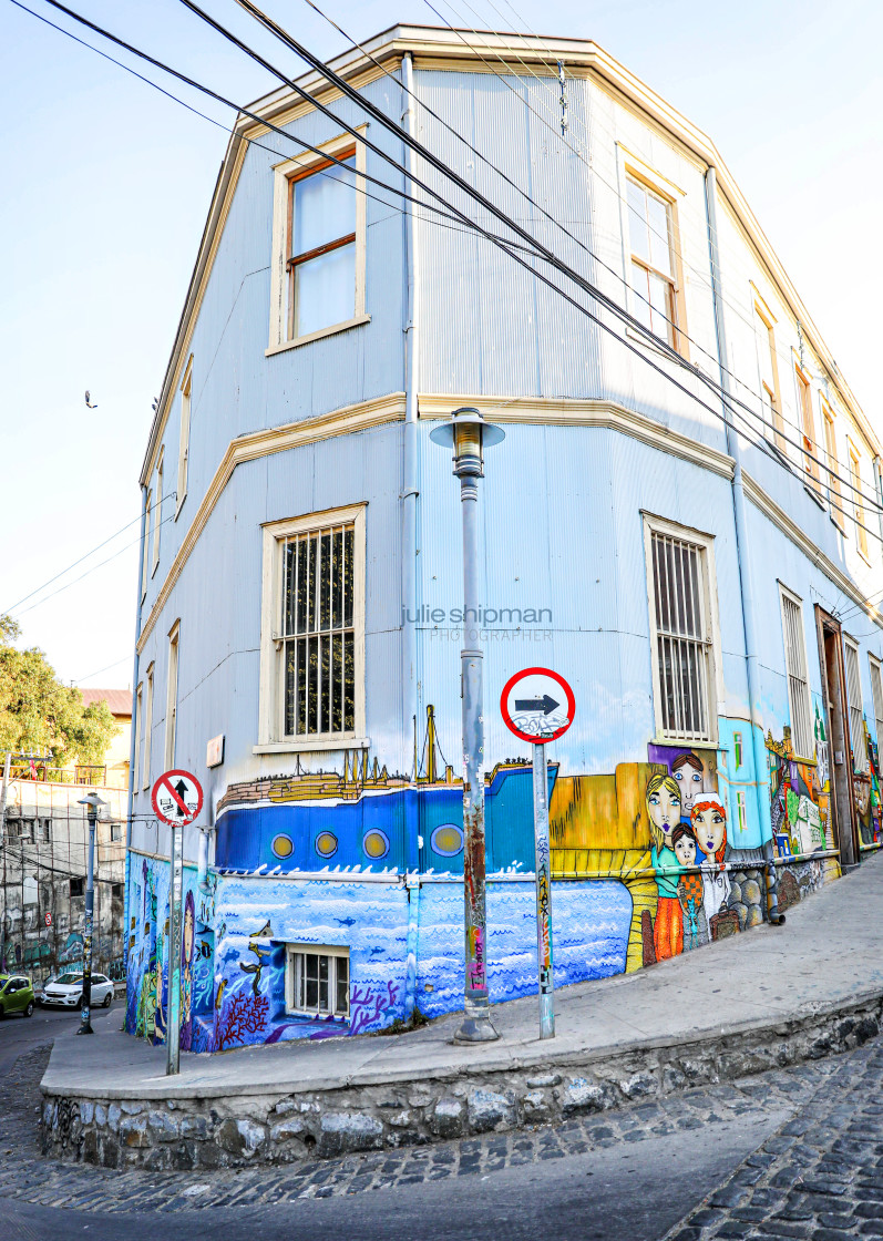 "Street Art in Valparaiso" stock image