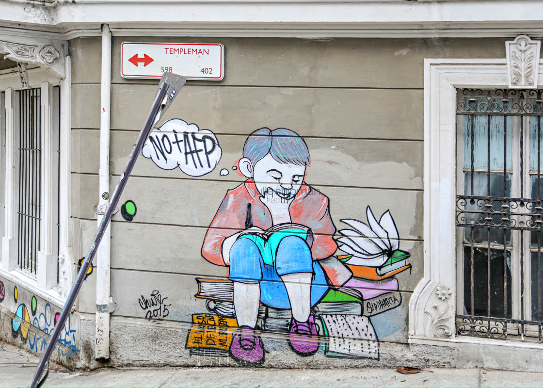 "Street Art in Valparaiso" stock image