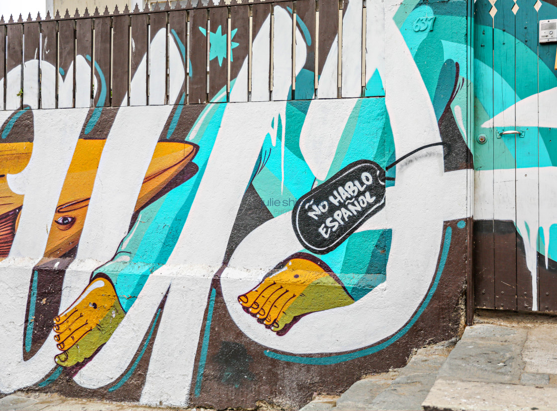 "Street Art in Valparaiso" stock image