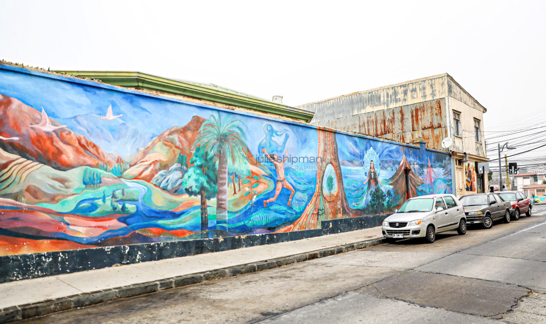 "Street Art in Valparaiso" stock image