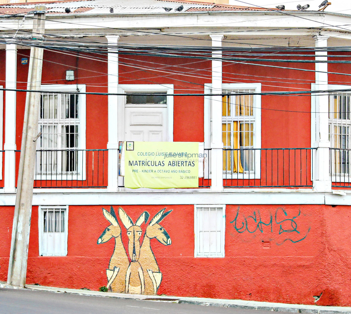 "Street Art in Valparaiso" stock image