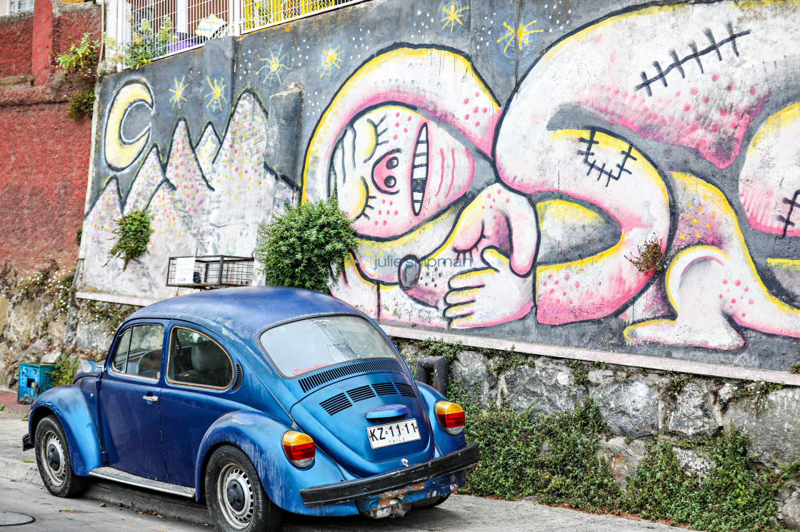 "Street Art in Valparaiso" stock image