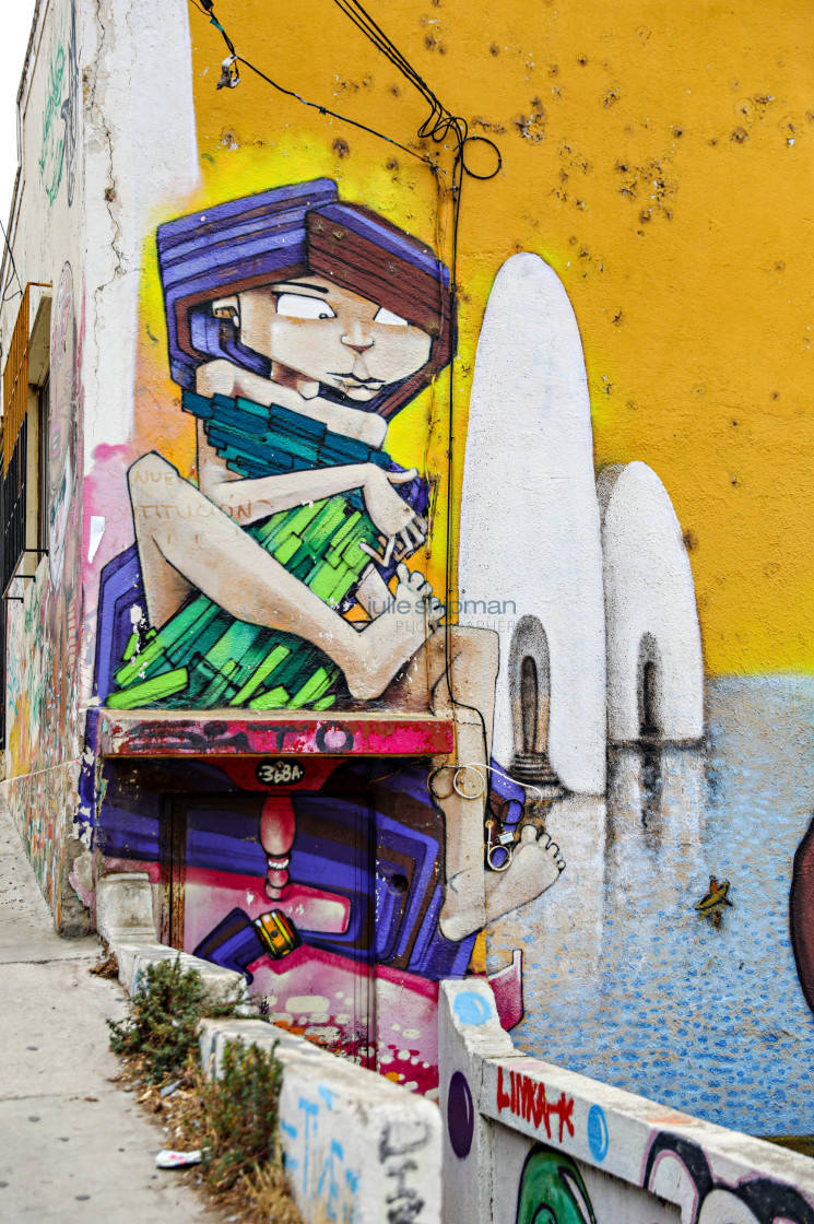 "Street Art in Valparaiso" stock image