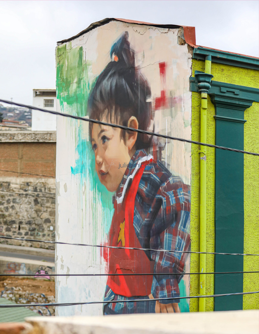 "Street Art in Valparaiso" stock image