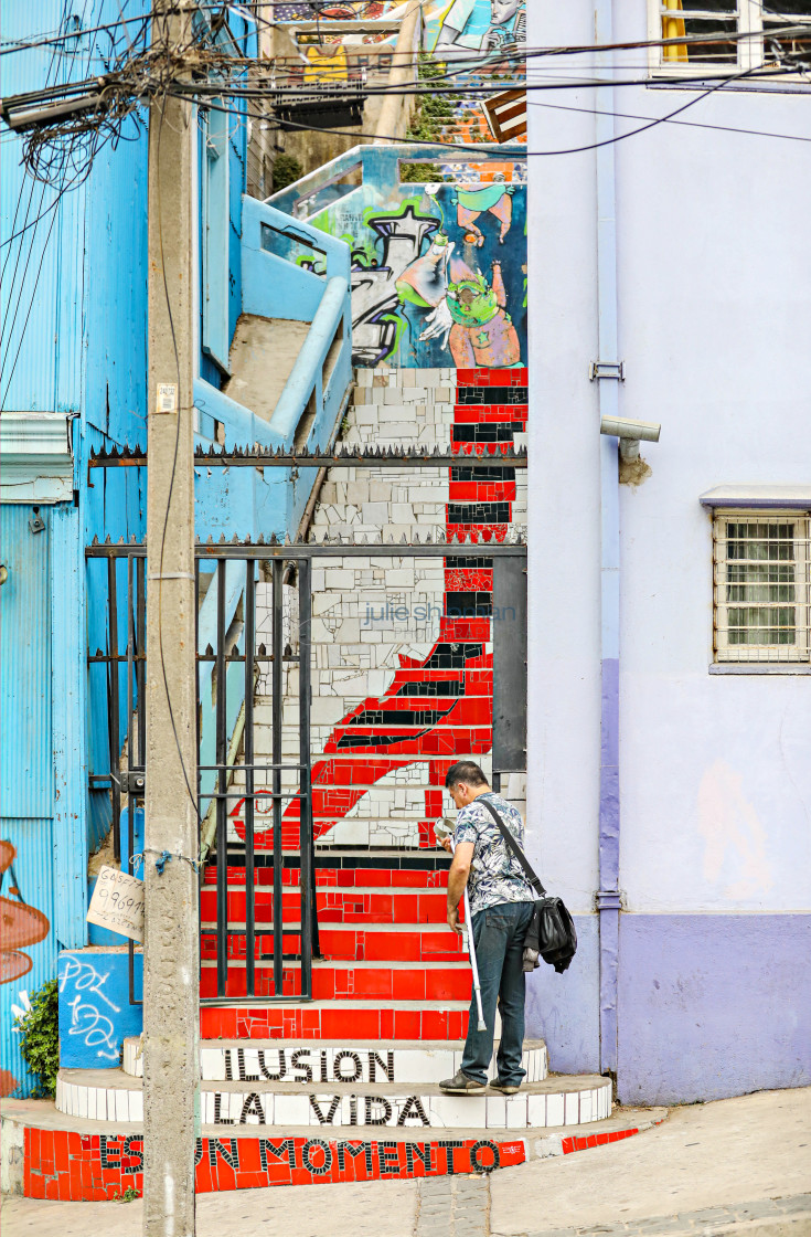 "Street Art in Valparaiso" stock image