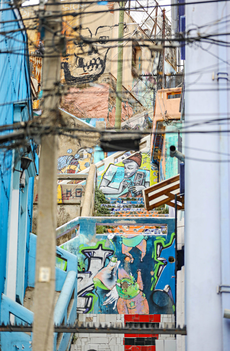 "Street Art in Valparaiso" stock image