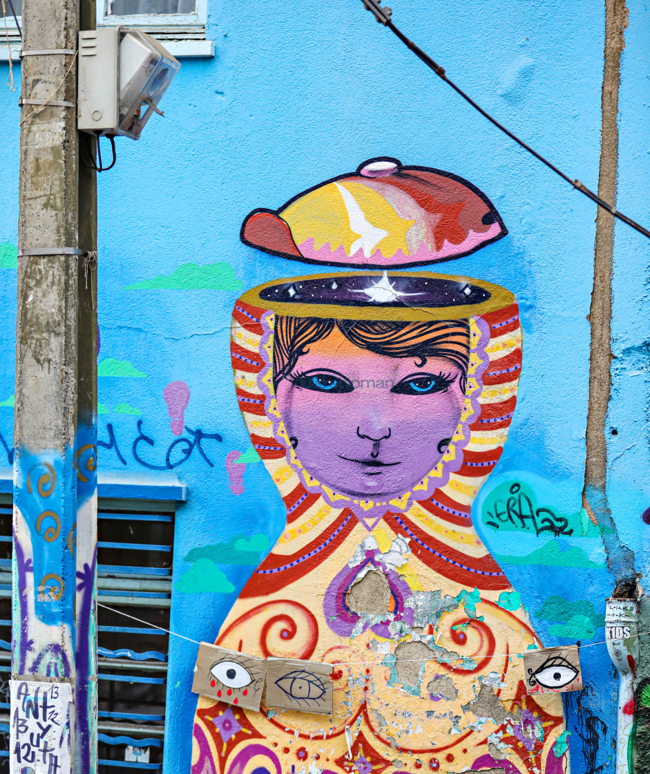 "Street Art in Valparaiso" stock image