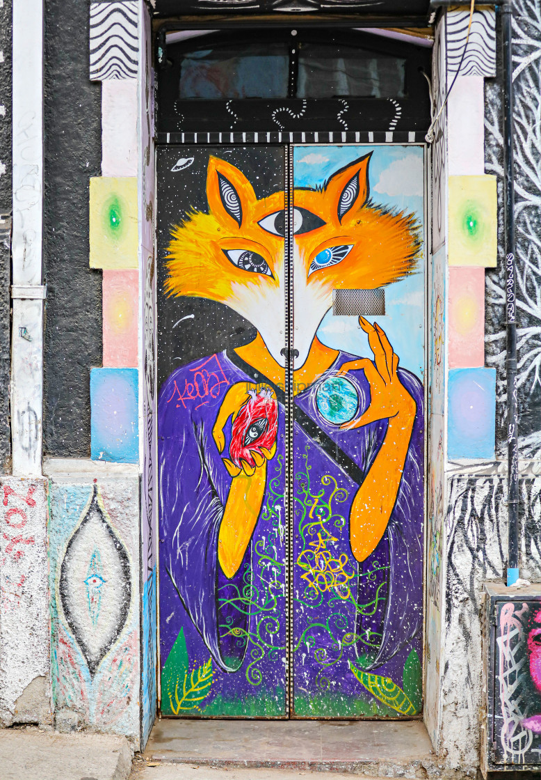"Street Art in Valparaiso" stock image