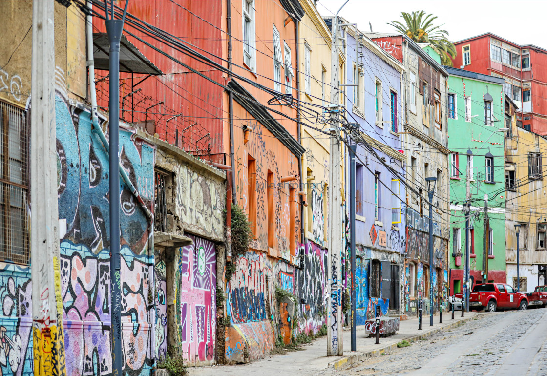 "Street Art in Valparaiso" stock image