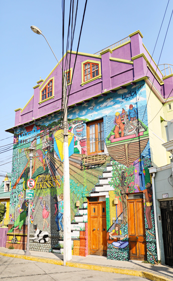 "Street Art in Valparaiso" stock image