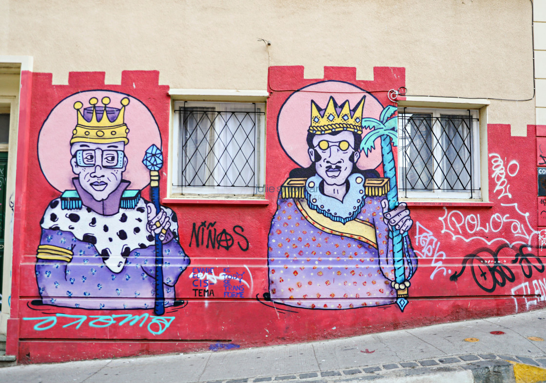 "Street Art in Valparaiso" stock image