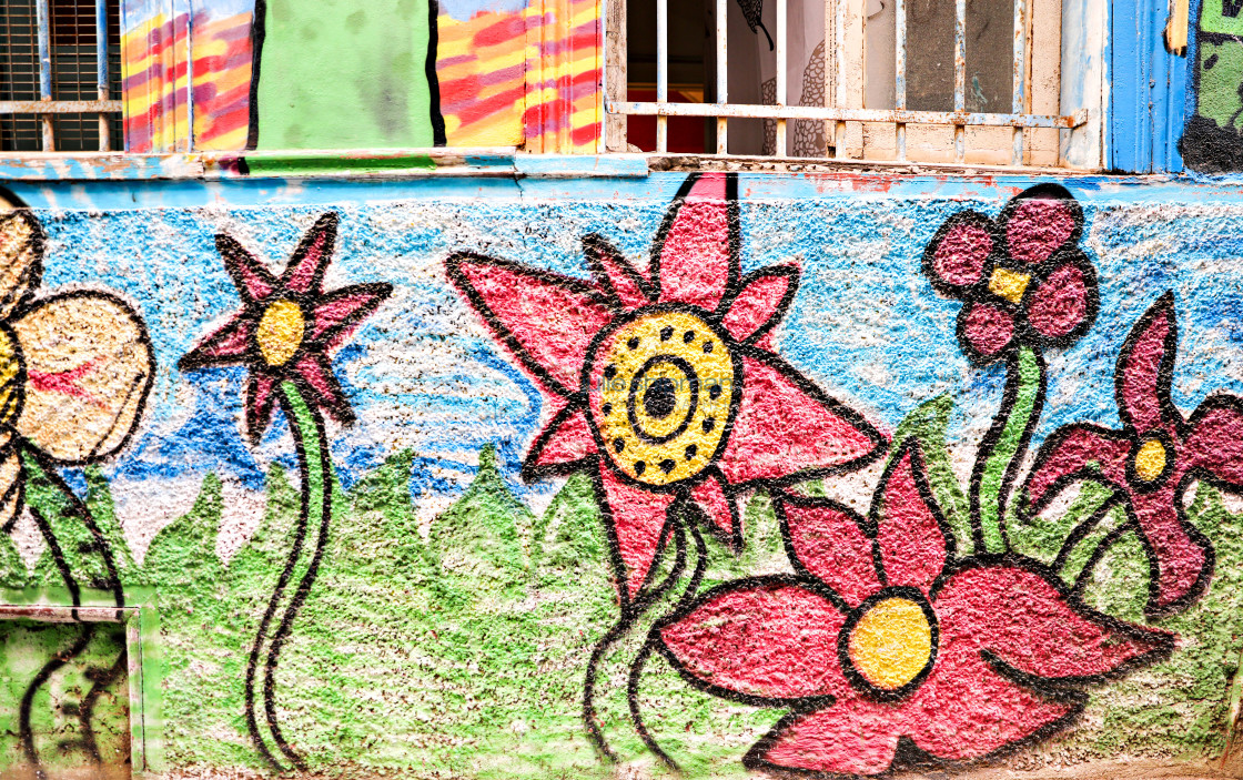 "Street Art in Valparaiso" stock image