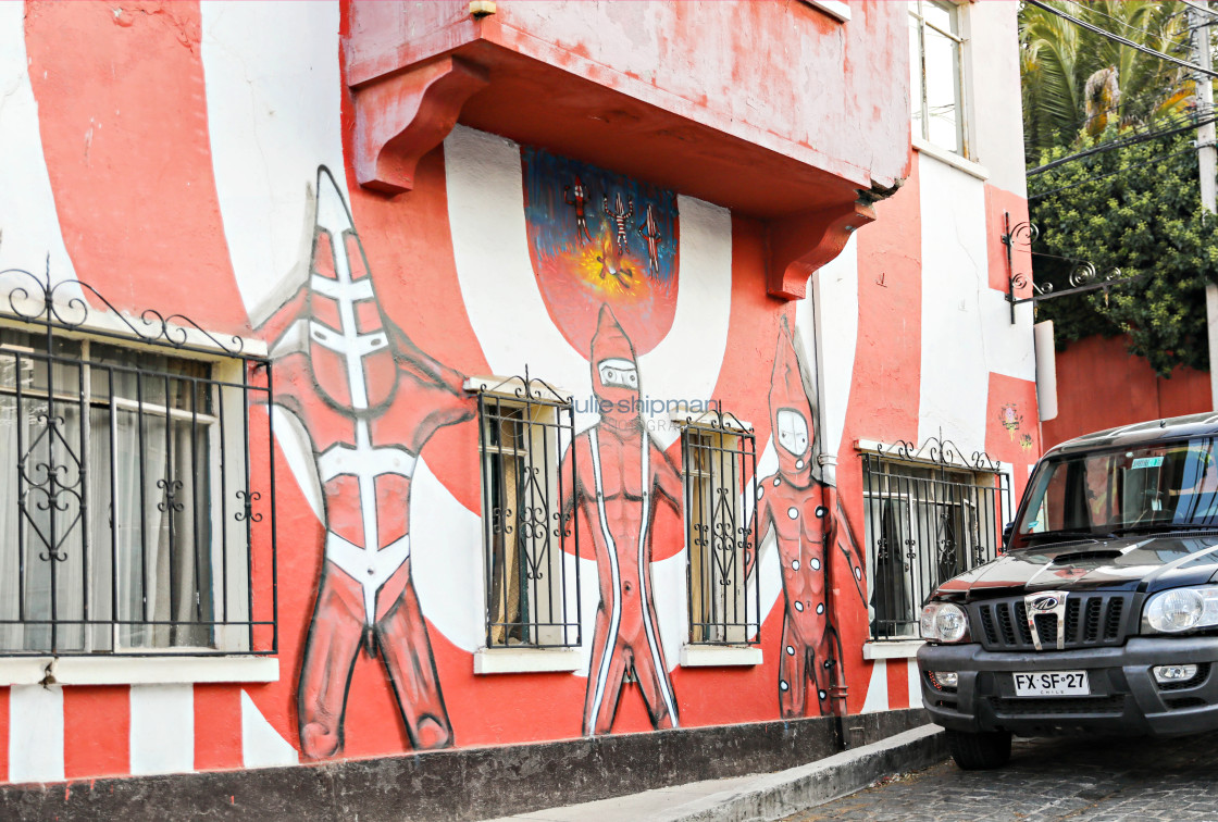 "Street Art in Valparaiso" stock image