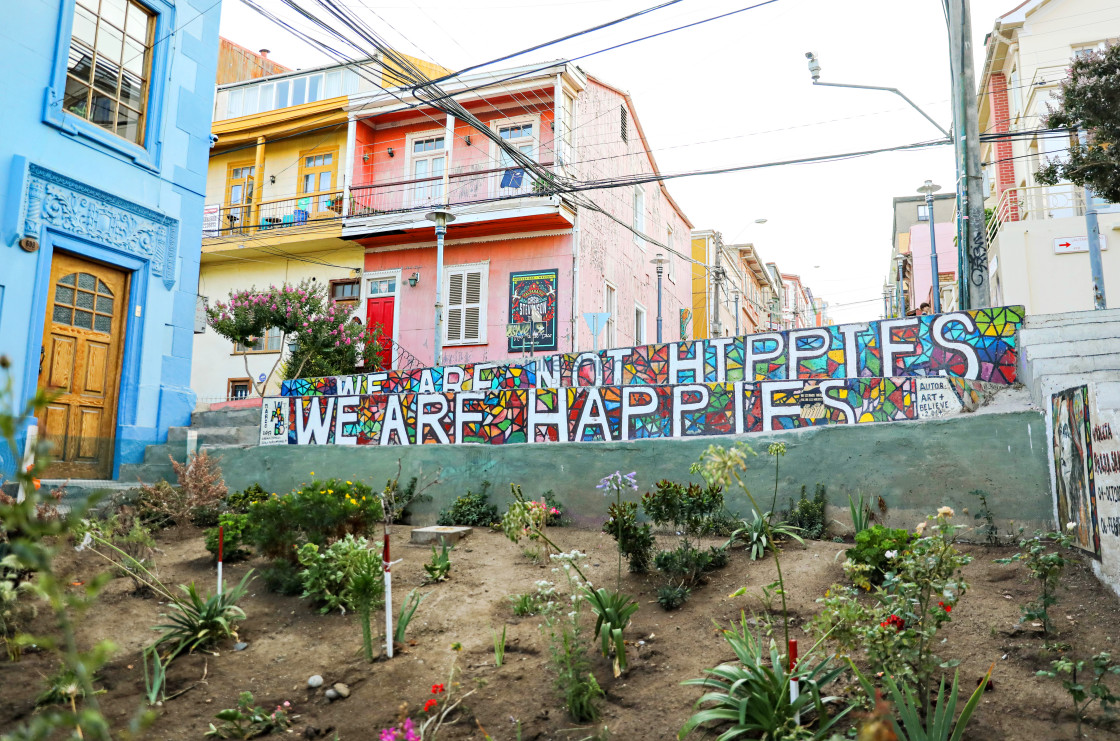 "Street Art in Valparaiso" stock image