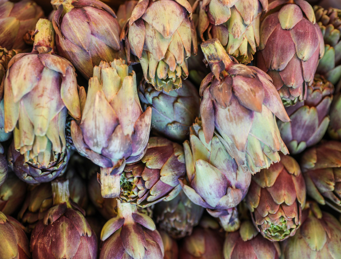 "Artichokes at Market" stock image