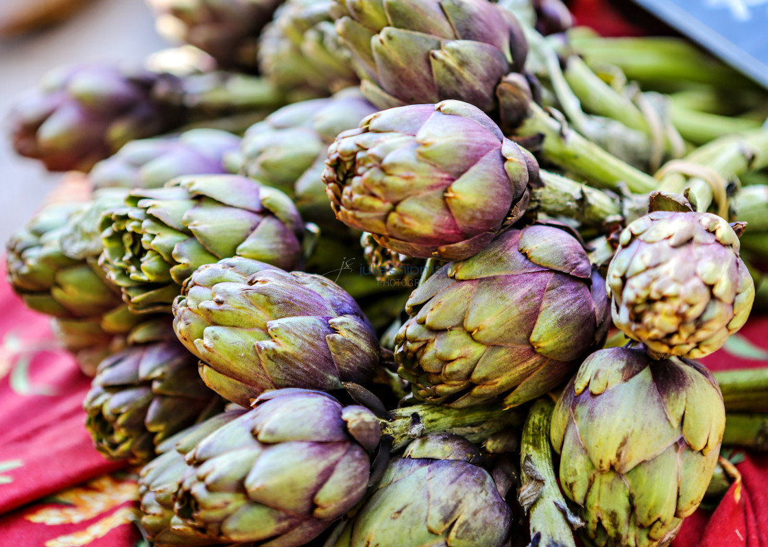 "Artichokes at Market" stock image