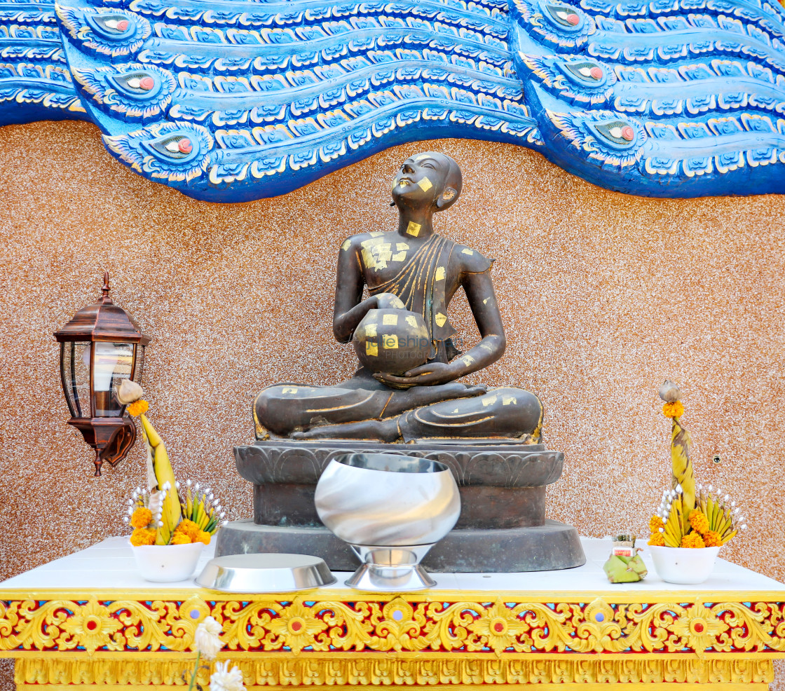 "A modern Buddha in Thailand." stock image