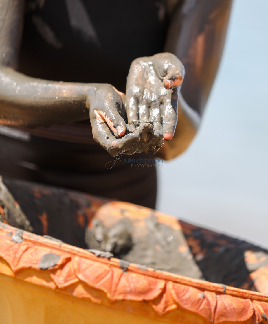 "Hands in Dead Sea Mud" by Julie Shipman - $18.66 "Hands in Dead Sea Mud" stock image