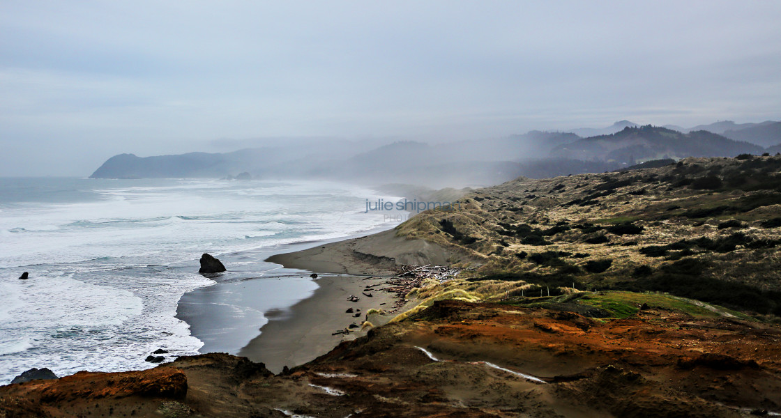 "The majestic landscape of the Oregon Coast near Gold Beach and Bookings." stock image