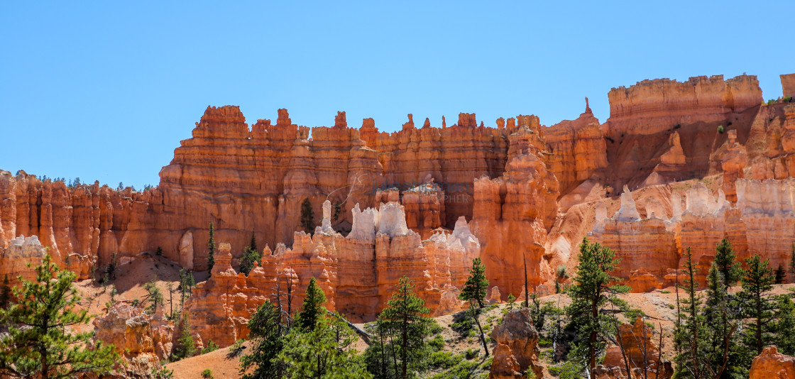 "Images of the incredible red rock formations in Bryce Canyon National Park, Utah." stock image