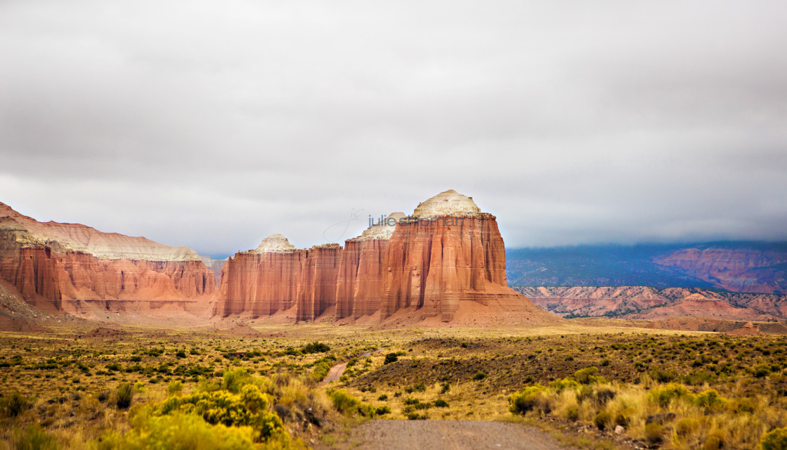 "The stunning Cathedral Valley in Capitol Reef National Park, Utah." stock image