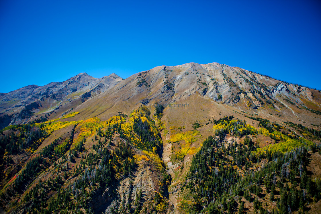 "Stunning images from the Scenic Highway Alpine Loop and the western Rocky Mountains in the autumn in central northern Utah." stock image