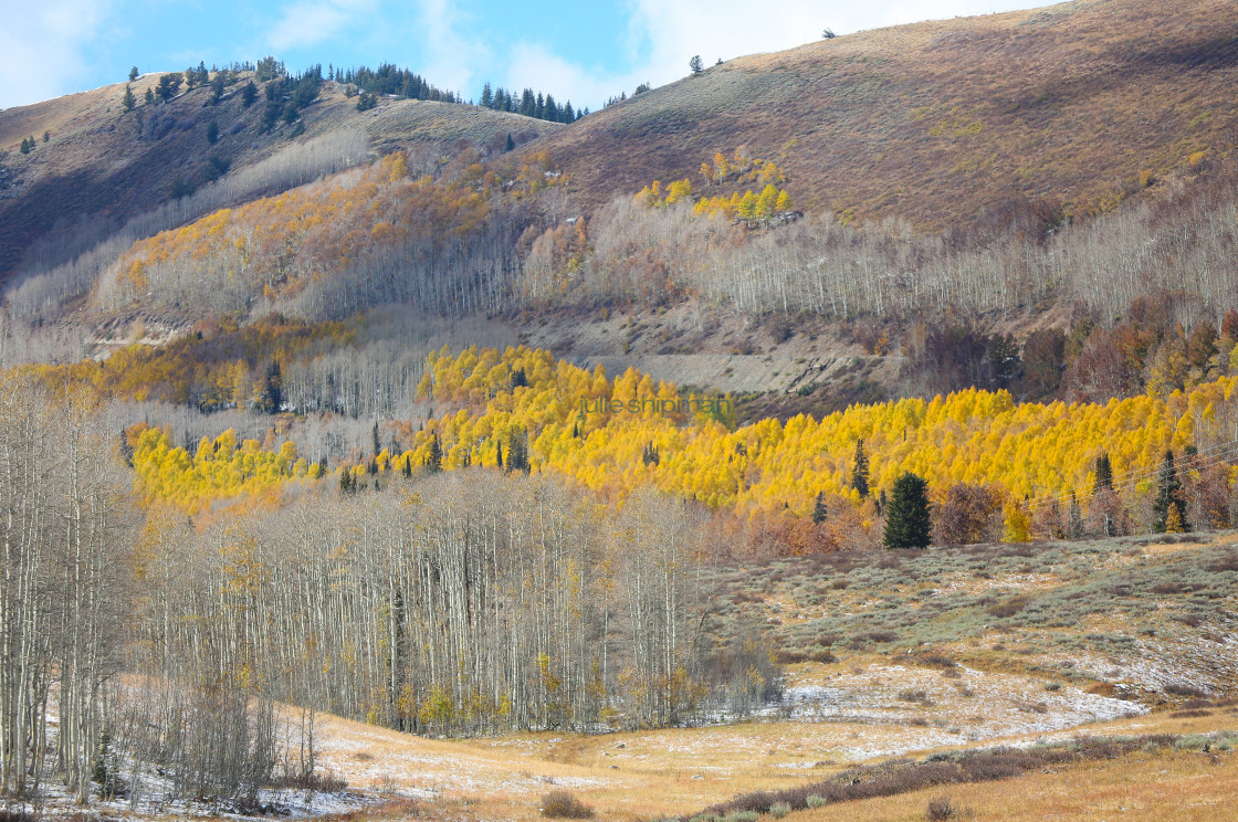 "Autumn in Park City, Utah" stock image